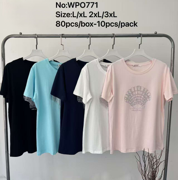 Bluzki damskie Roz L-3XL, Mix Kolor Paczka 10 szt